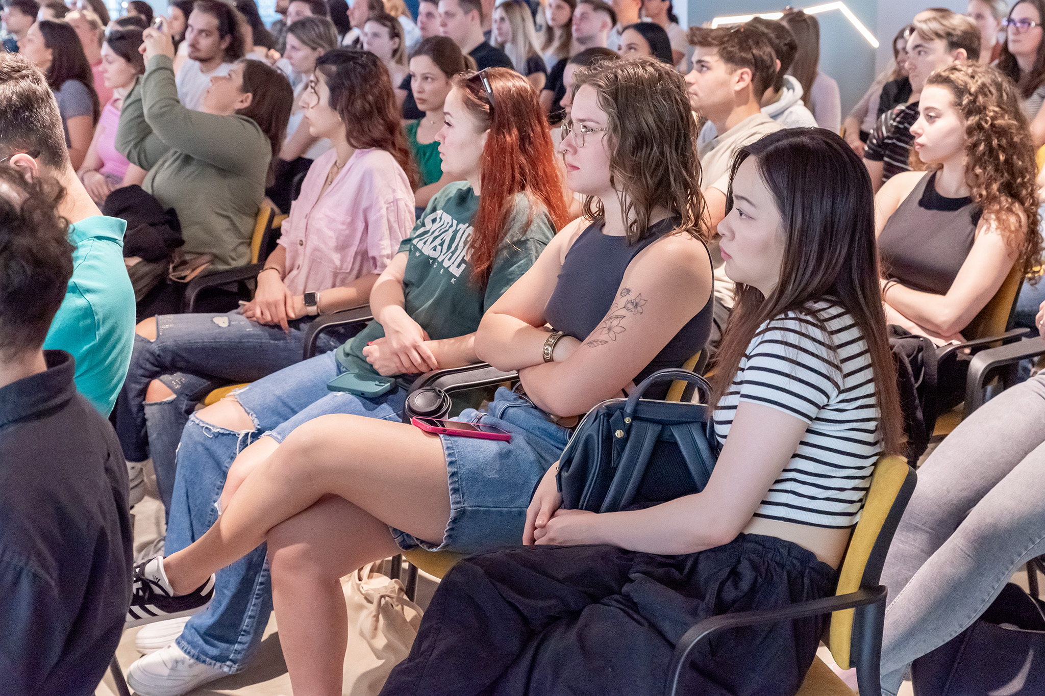 Many students showed interest in Dr Glenn Tiffert's lecture, and the auditorium of the Győr Science Park at Sz&eacute;chenyi Istv&aacute;n University was packed for the event.(