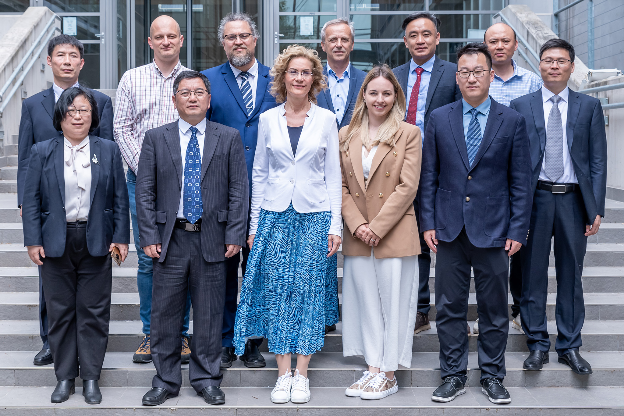 Representatives of Sz&eacute;chenyi Istv&aacute;n University and Xuzhou University of Technology on the Győr campus