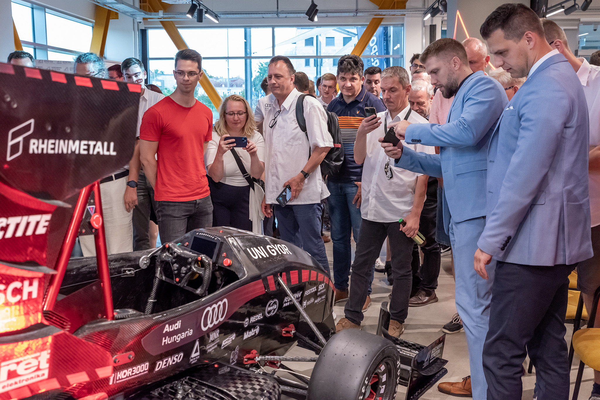 After the presentation, everyone was able to see the team's car