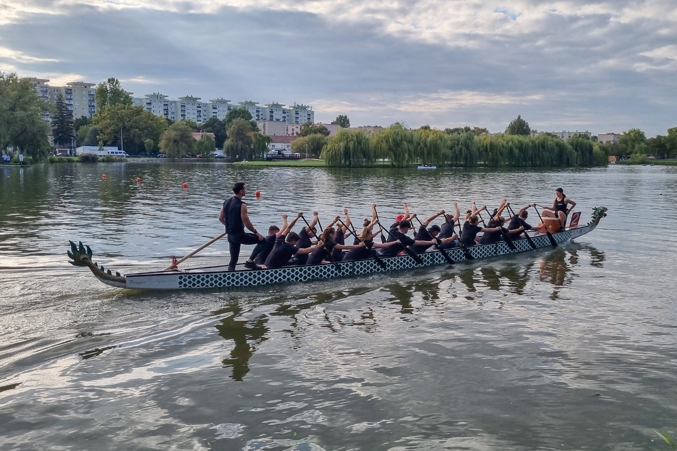 The boat of Széchenyi István University achieved podium finishes in both rounds and in both events (Photo: Andrea Lunk)