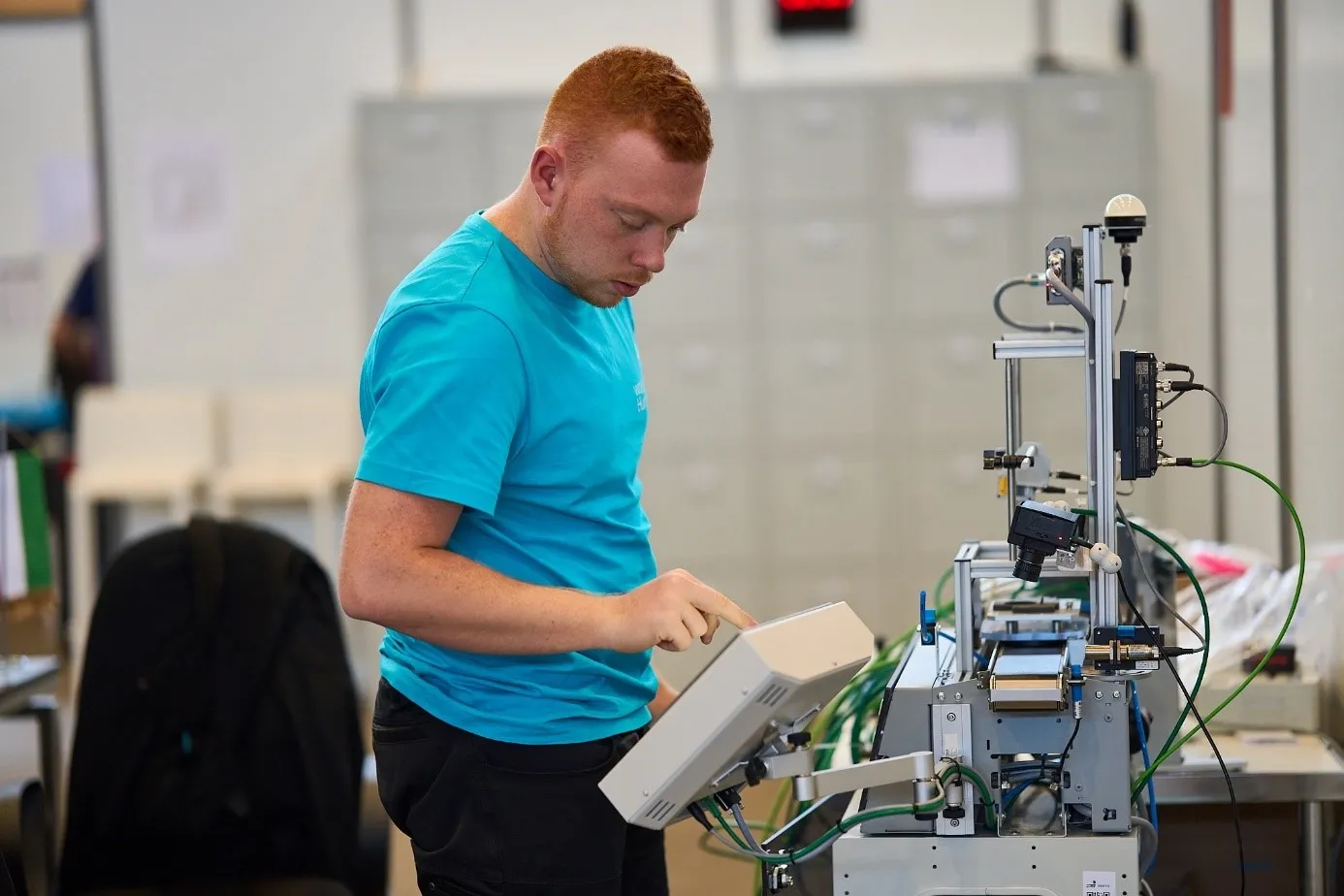 Roland Izsó came fourth in the WorldSkills Industry 4.0 competition (Photo: Hungarian Chamber of Commerce and Industry)