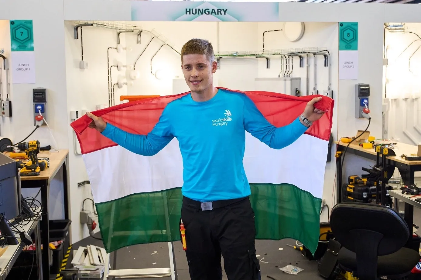 Péter Losonczi is proud of his performance at the WorldSkills competition (Photo: Hungarian Chamber of Commerce and Industry)