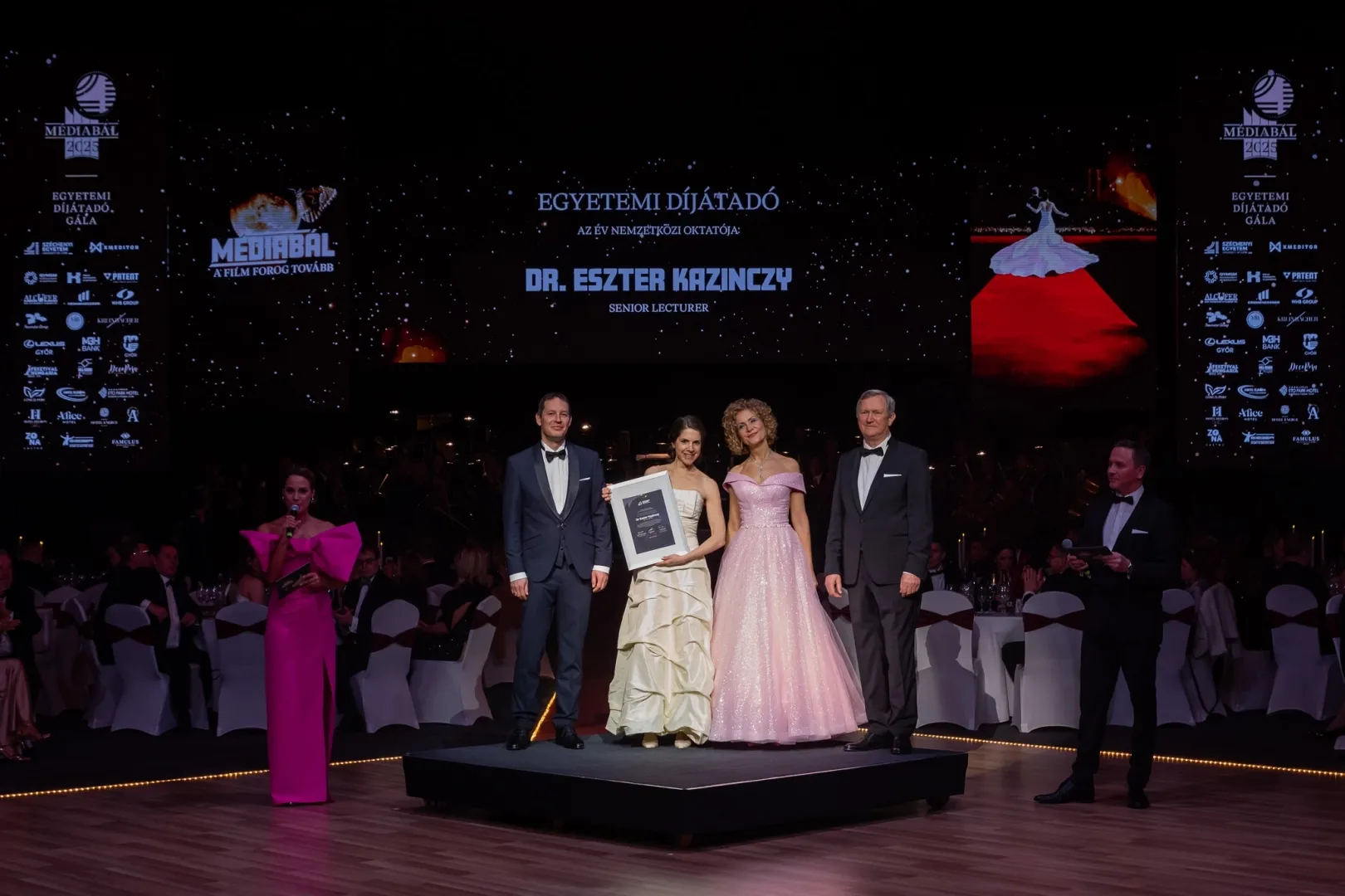 The International Educator of the Year 2024 Award was presented to Dr Eszter Kazinczy. (Photo: András Adorján)