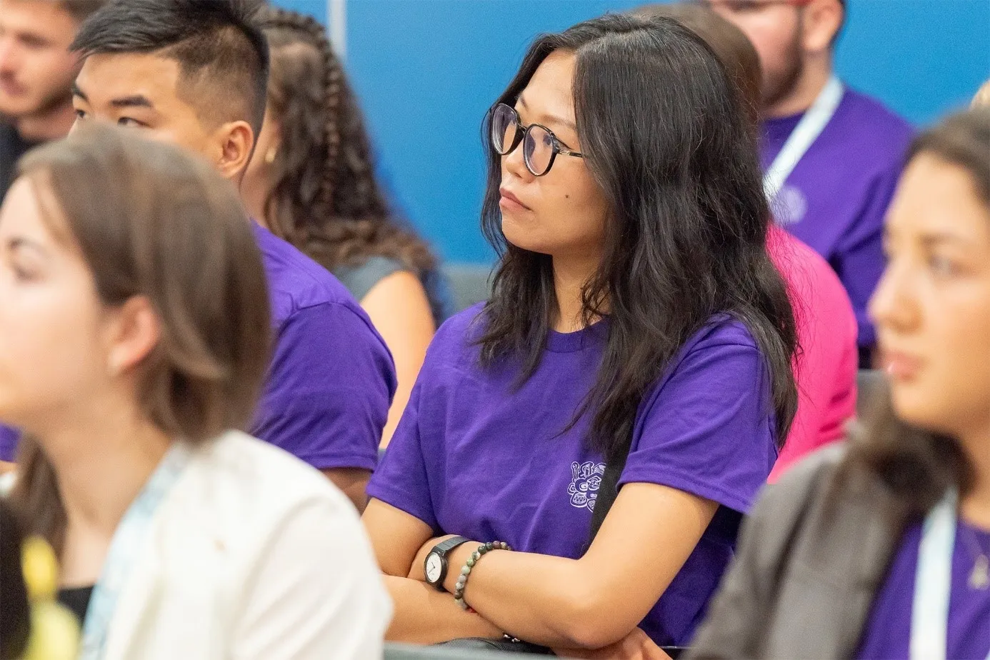 Széchenyi University pays attention to the information of international students during the Freshers' Week as well. The picture was taken at the lecture for the international first-year students (Photo: András Adorján)