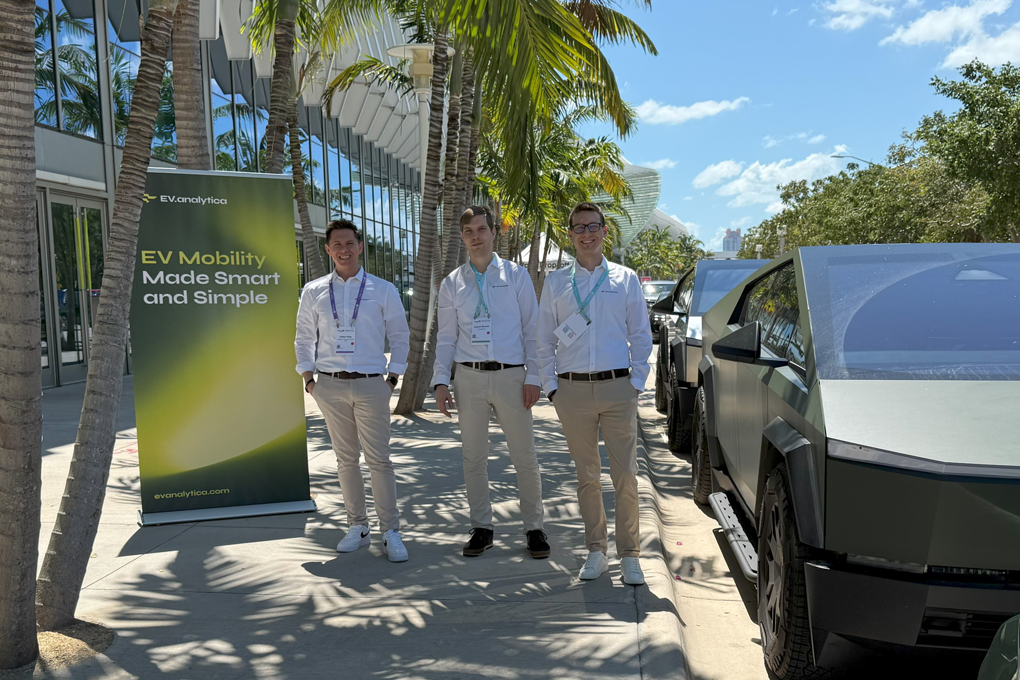 Zoltán Papp, András Németh, and Gergely Simon – founders of EV.analytica, a startup aiming to conquer the US and Western European markets