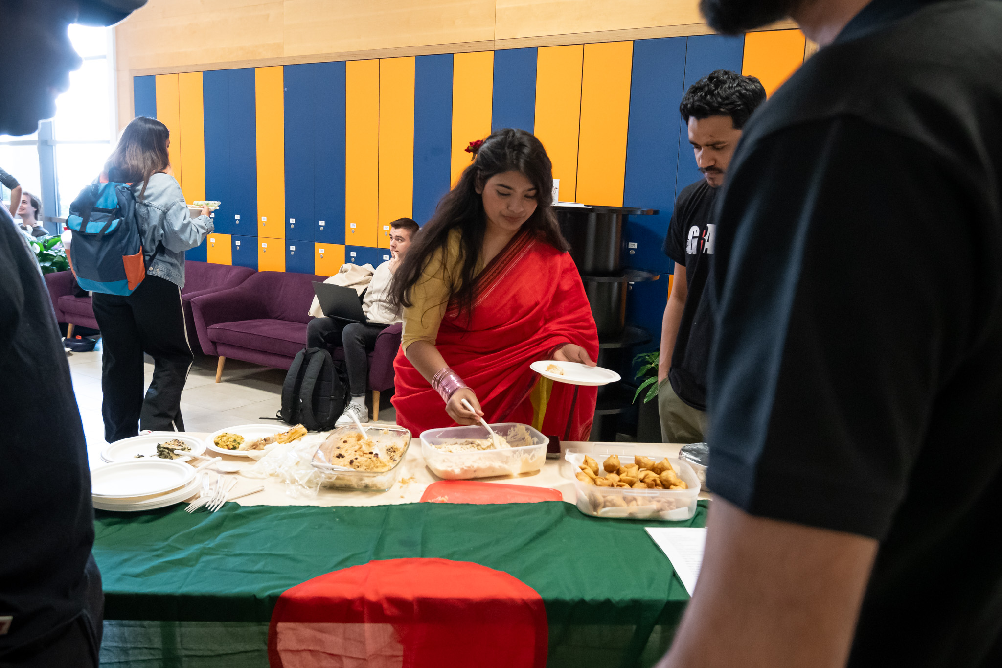 International Students once again showcased culinary specialities from their home countries in the Atrium (Photos: András Adorján, Máté Dudás, Bettina Korinek, Gergely Nagy)