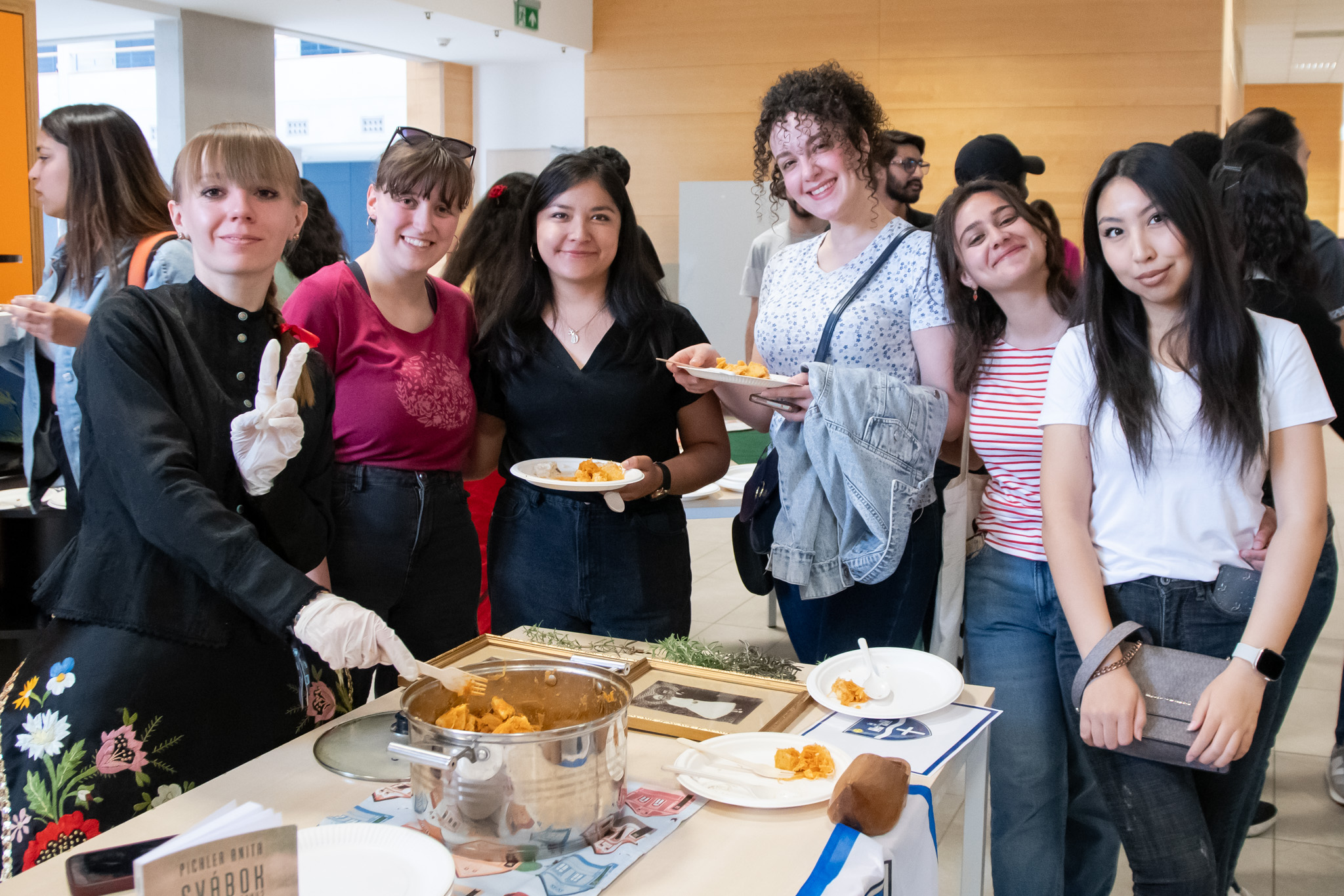 International Students once again showcased culinary specialities from their home countries in the Atrium (Photos: András Adorján, Máté Dudás, Bettina Korinek, Gergely Nagy)
