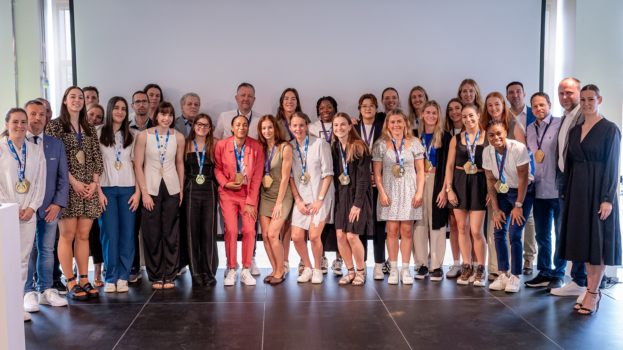 Hungarian Champions and Champions League Winners Győri Audi ETO KC Thank Supporters at SZE