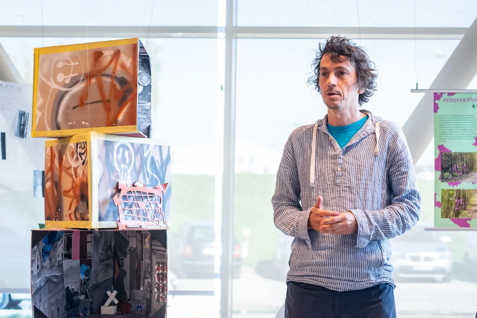 Dr Tamás Szentirmai, Head of the Department of Architectural Design, noted that the inspiring atmosphere of Győr drew him to the University (Photo: Gergely Nagy)