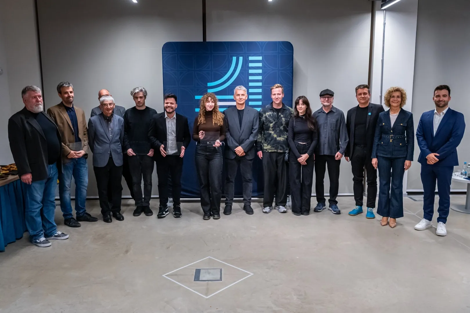 The organisers and award winners jointly celebrated the diversity of typography (Photo: Máté Dudás)