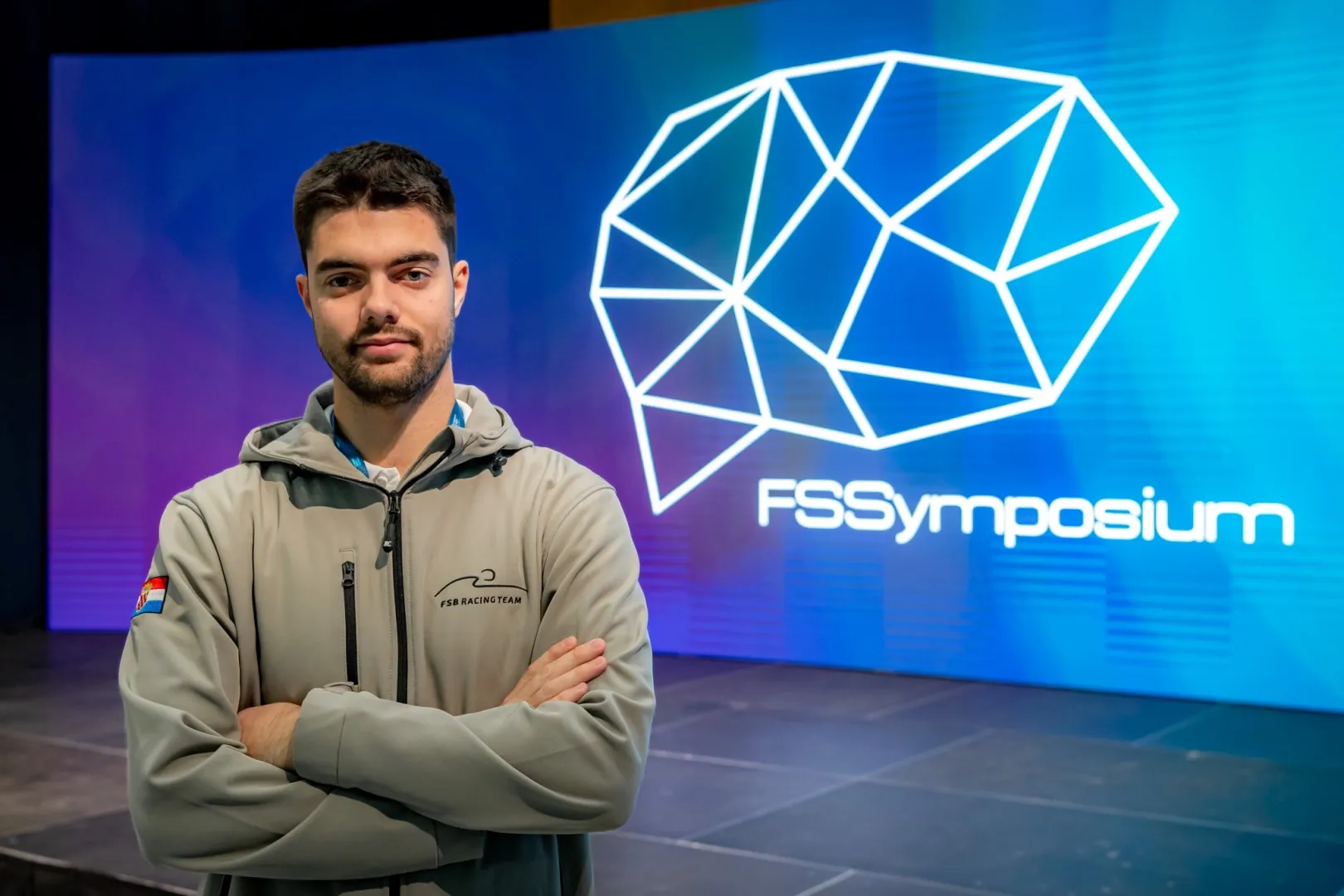 Ivan Paleka from the University of Zagreb attended the Győr symposium as a member of the FSB Racing Team (Photo: András Adorján)