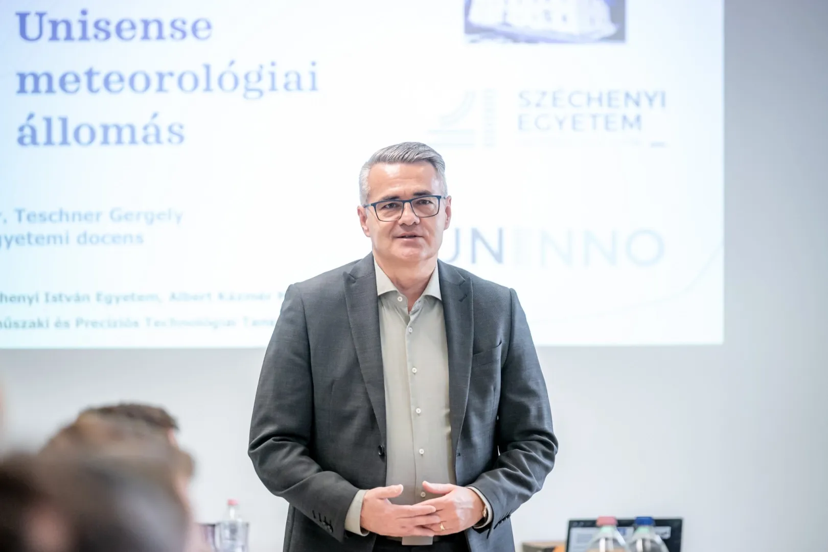 Dr Tamás Tóth, Research Professor and Dean of the Albert Kázmér Faculty of Agricultural and Food Sciences at Széchenyi István University, highlighted the interdisciplinary advantage of the institution (Photo: András Adorján)