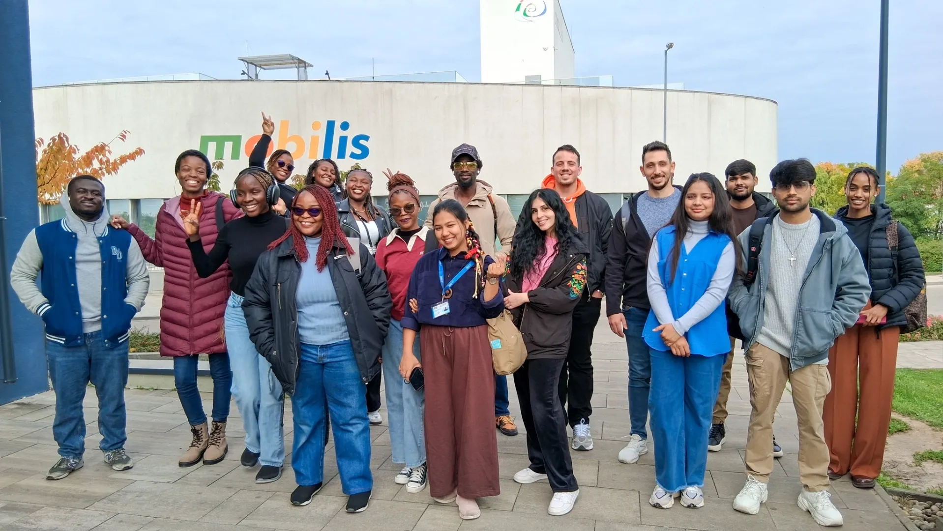Christian international students studying at Széchenyi István University also visited the Pannonhalma Archabbey together. The photo shows the moment of departure from the University’s Győr campus.