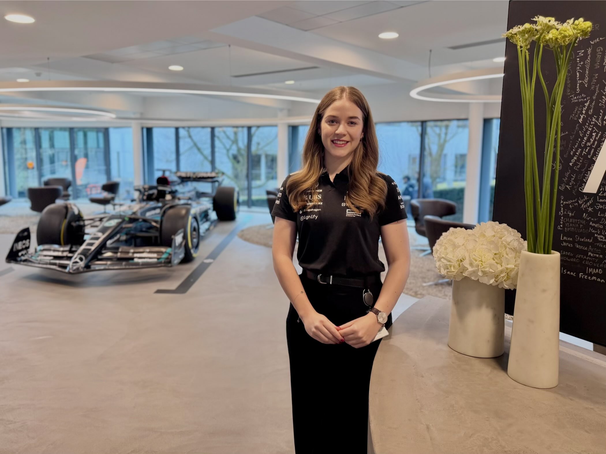 Young professional and graduate of SZE is intern with Mercedes Formula 1 team