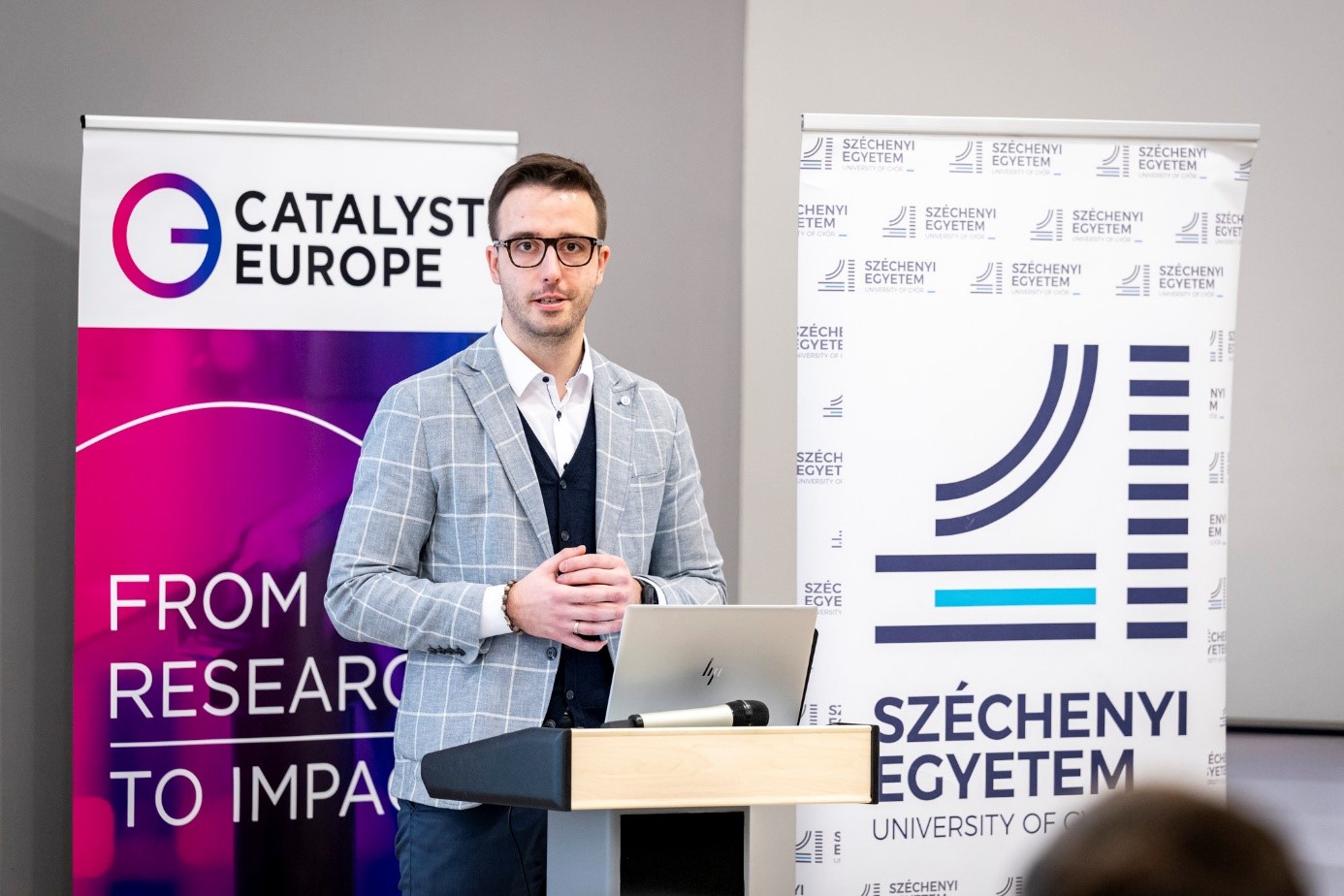 Péter Németh, Scientific Secretary of Széchenyi University, head of the HUN-REN University Centre for International Excellence (Photo: András Adorján)