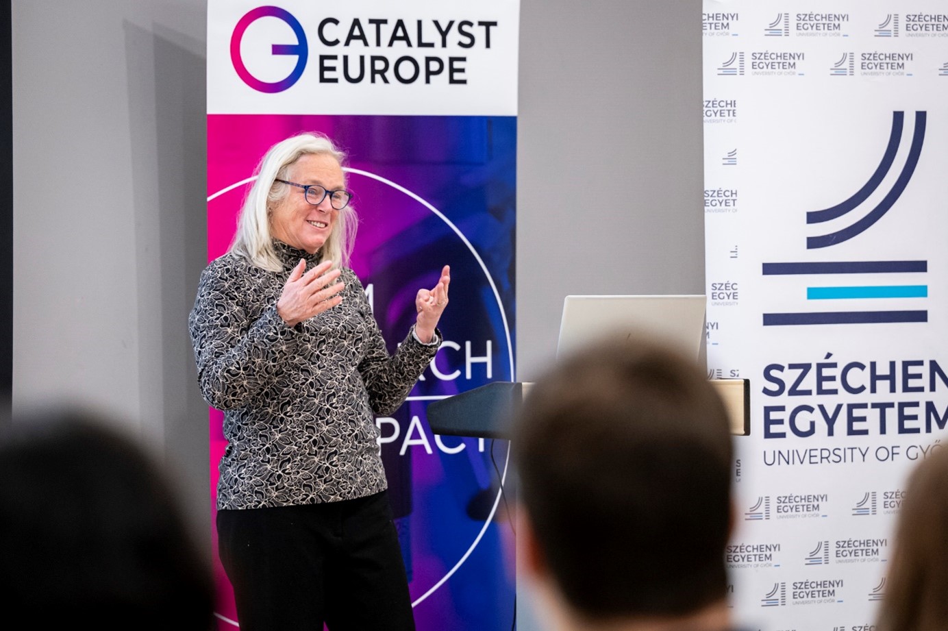 Professor Martha Gray, Director of MIT LinQ and leader of the Catalyst program (Photo: András Adorján)