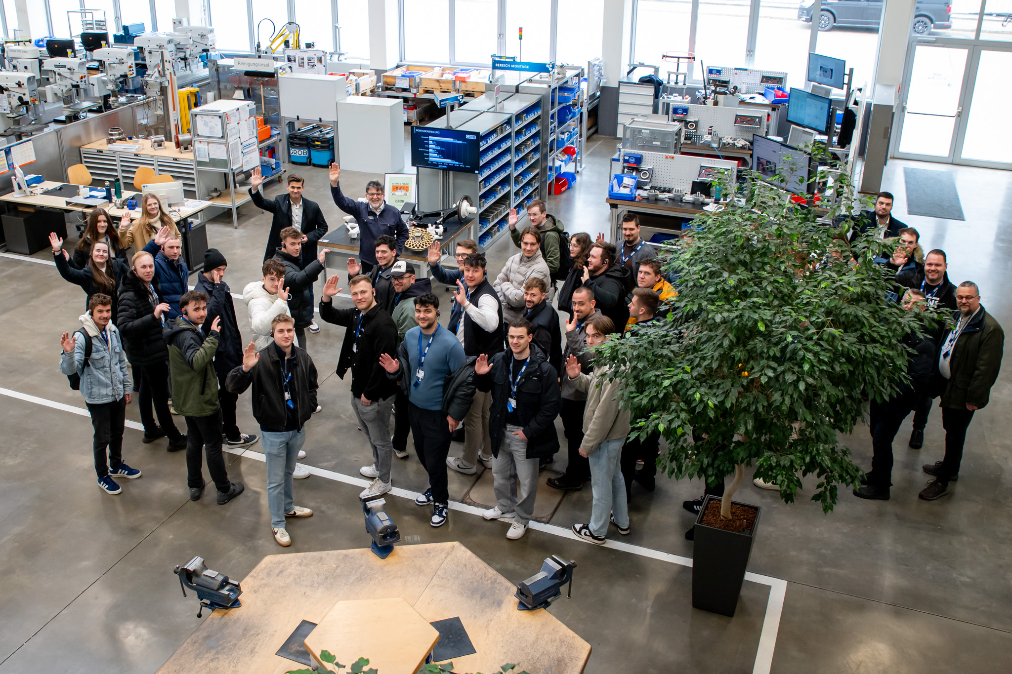 The GROB-WERKE training centre was also highly appreciated by the students of Széchenyi István University (Photo: András Adorján)