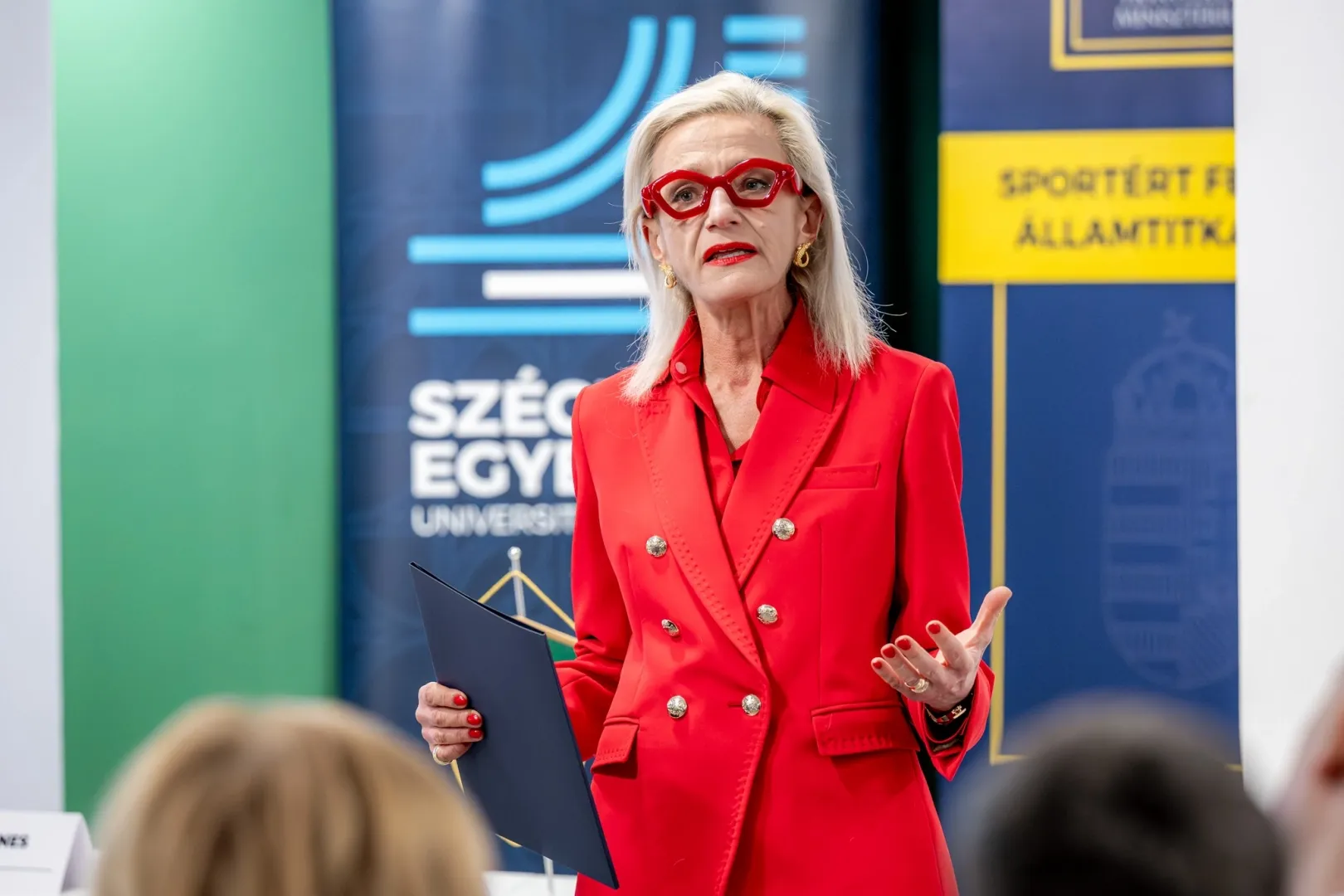 Dr Petra Aczél, Head of the University’s Centre for AI and Future Strategies (Photo: András Adorján)