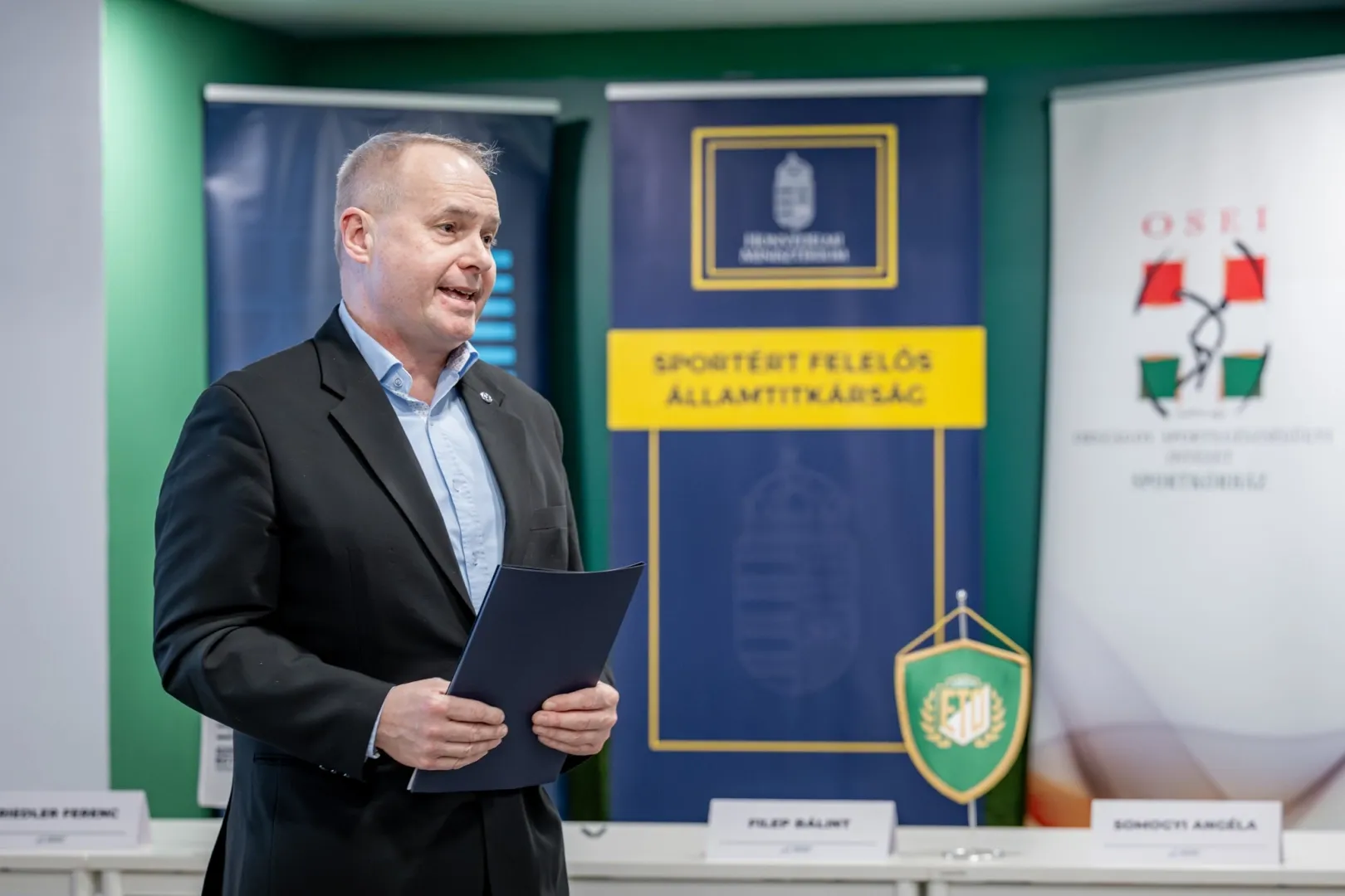Dr Zsolt Szelid, Head of the University’s Department of Sports Medicine and Digital Health Sciences and Chair of the Medical Committee of the Hungarian Football Federation (Photo: András Adorján)