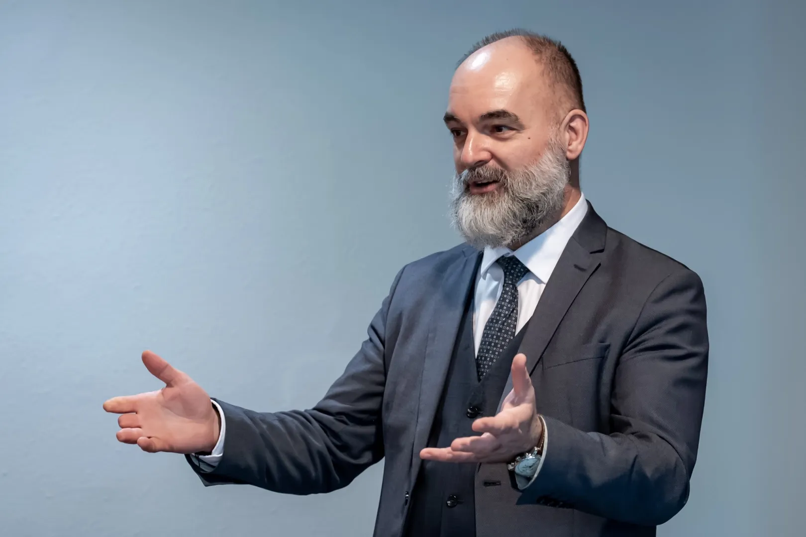 Participants were welcomed by Dr Péter Smuk, Dean of SZE’s Deák Ferenc Faculty of Law and Political Sciences (Photo: András Adorján)