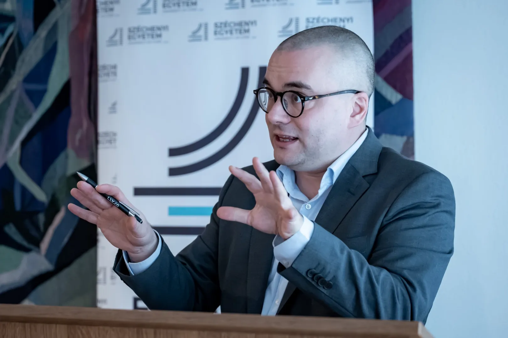The academic workshop was enriched by distinguished speakers such as Dr Maciej Kisilowski, Professor at Central European University… (Photo: András Adorján)