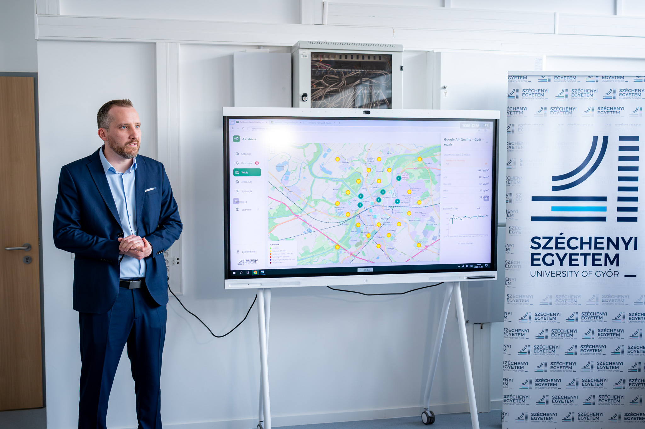 Dr Tamás Budai, professional lead of the project, presented the details of the initiative (Photo: Gábor Marcali)