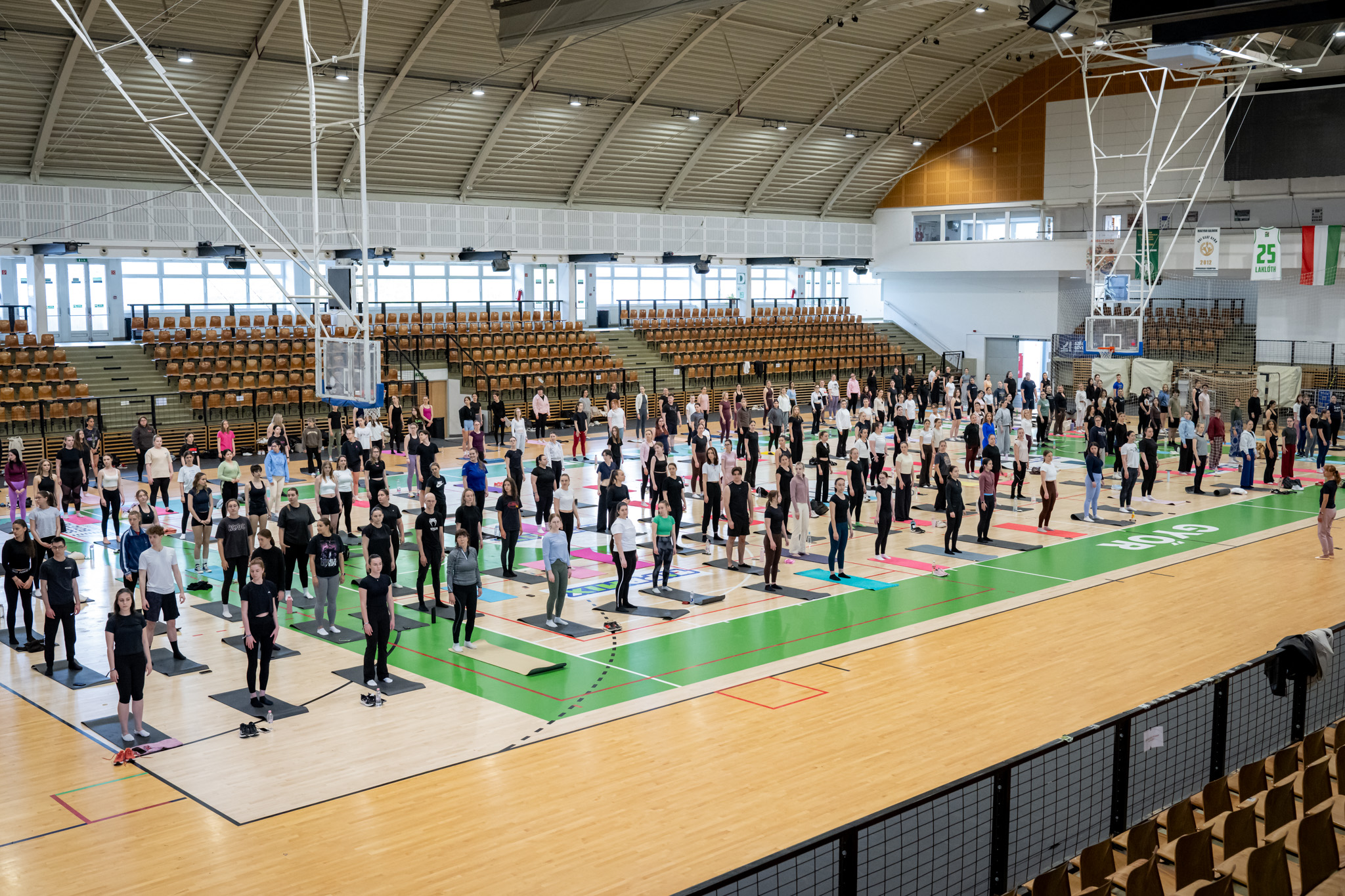 From pilates to basketball and darts, visitors could try their hand at a wide range of activities at SZEN (Photos: András Adorján, Gergely Nagy)