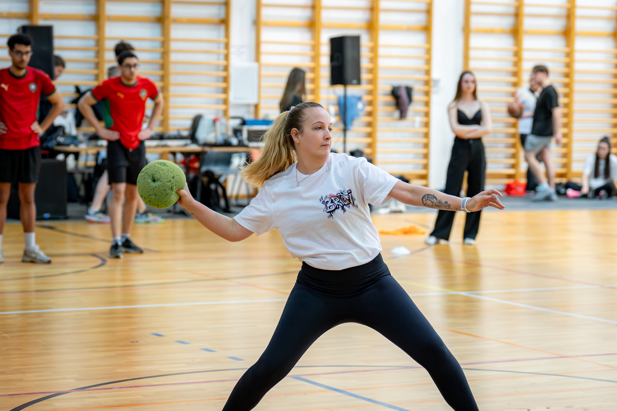 From pilates to basketball and darts, visitors could try their hand at a wide range of activities at SZEN (Photos: András Adorján, Gergely Nagy)