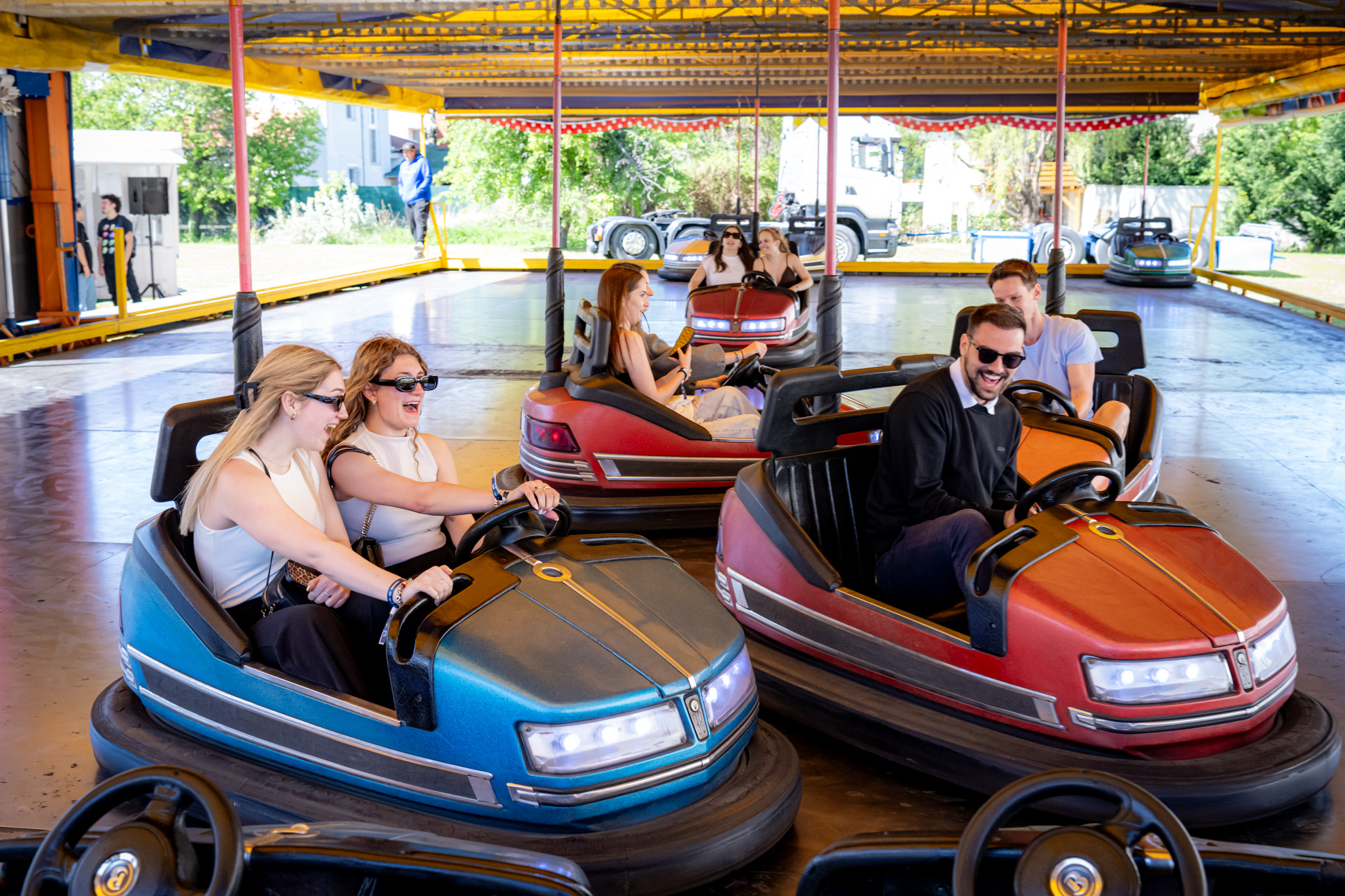 The chill park served as the central location for daytime programmes at SZEN (Photos: András Adorján, Gergely Nagy)