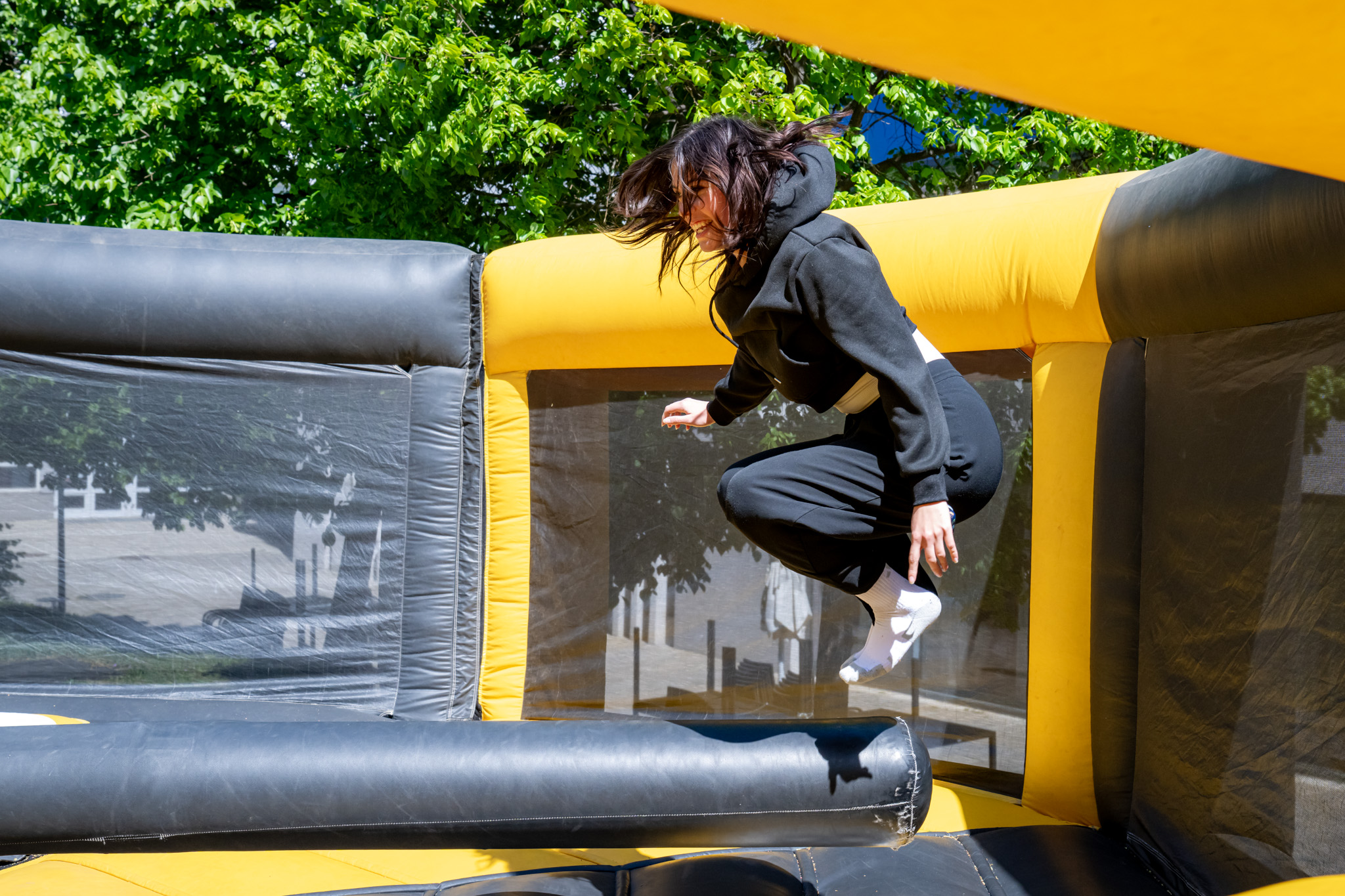 The chill park served as the central location for daytime programmes at SZEN (Photos: András Adorján, Gergely Nagy)
