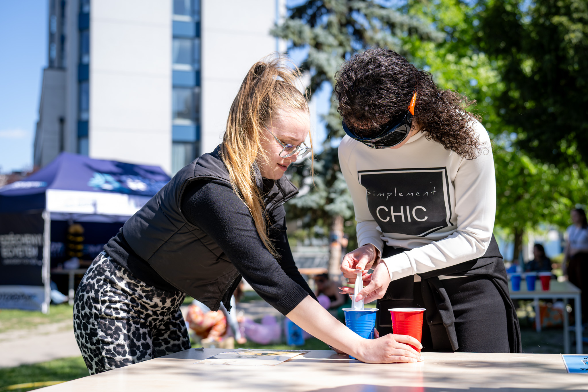 The chill park served as the central location for daytime programmes at SZEN (Photos: András Adorján, Gergely Nagy)