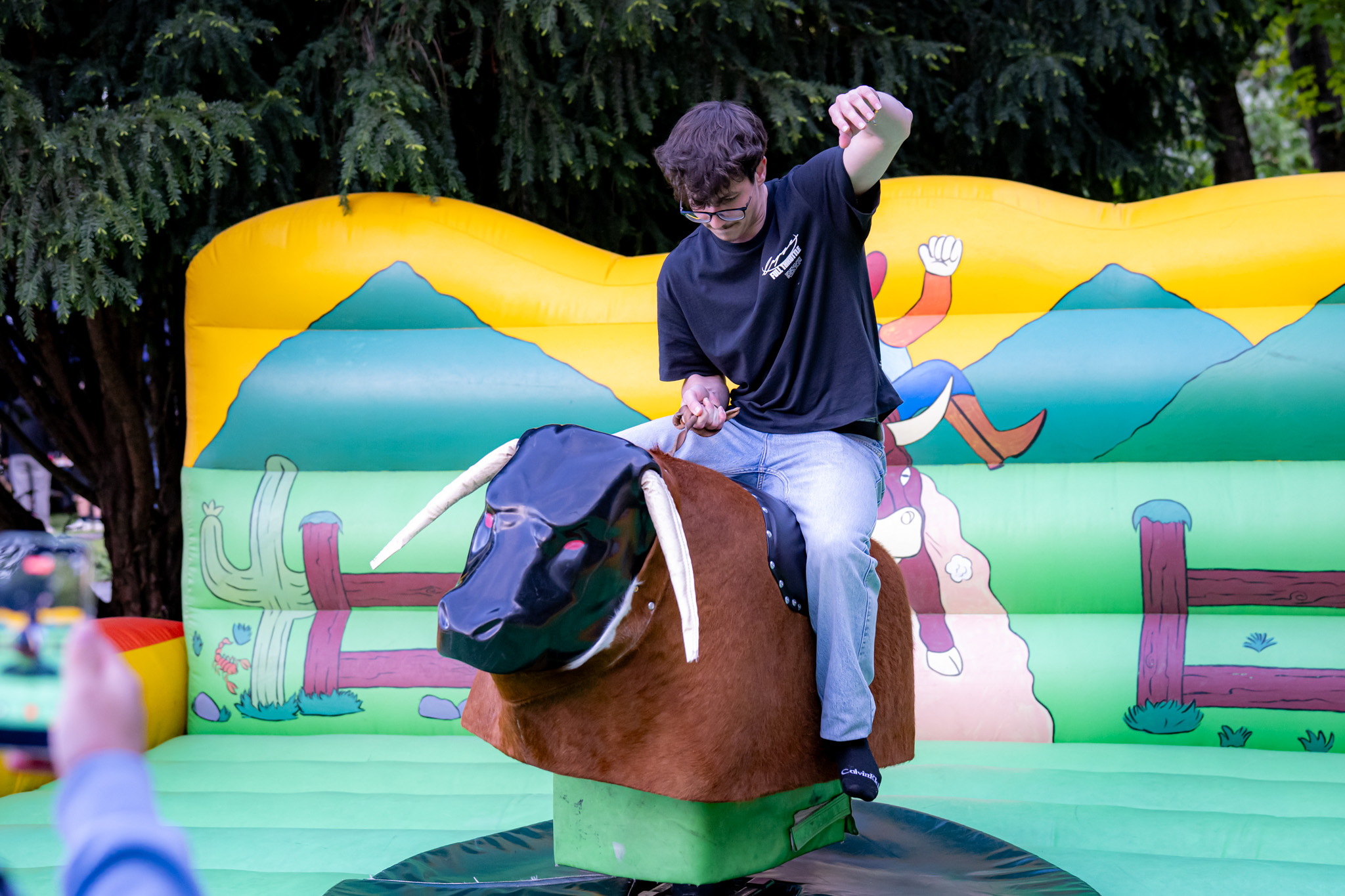 The chill park served as the central location for daytime programmes at SZEN (Photos: András Adorján, Gergely Nagy)