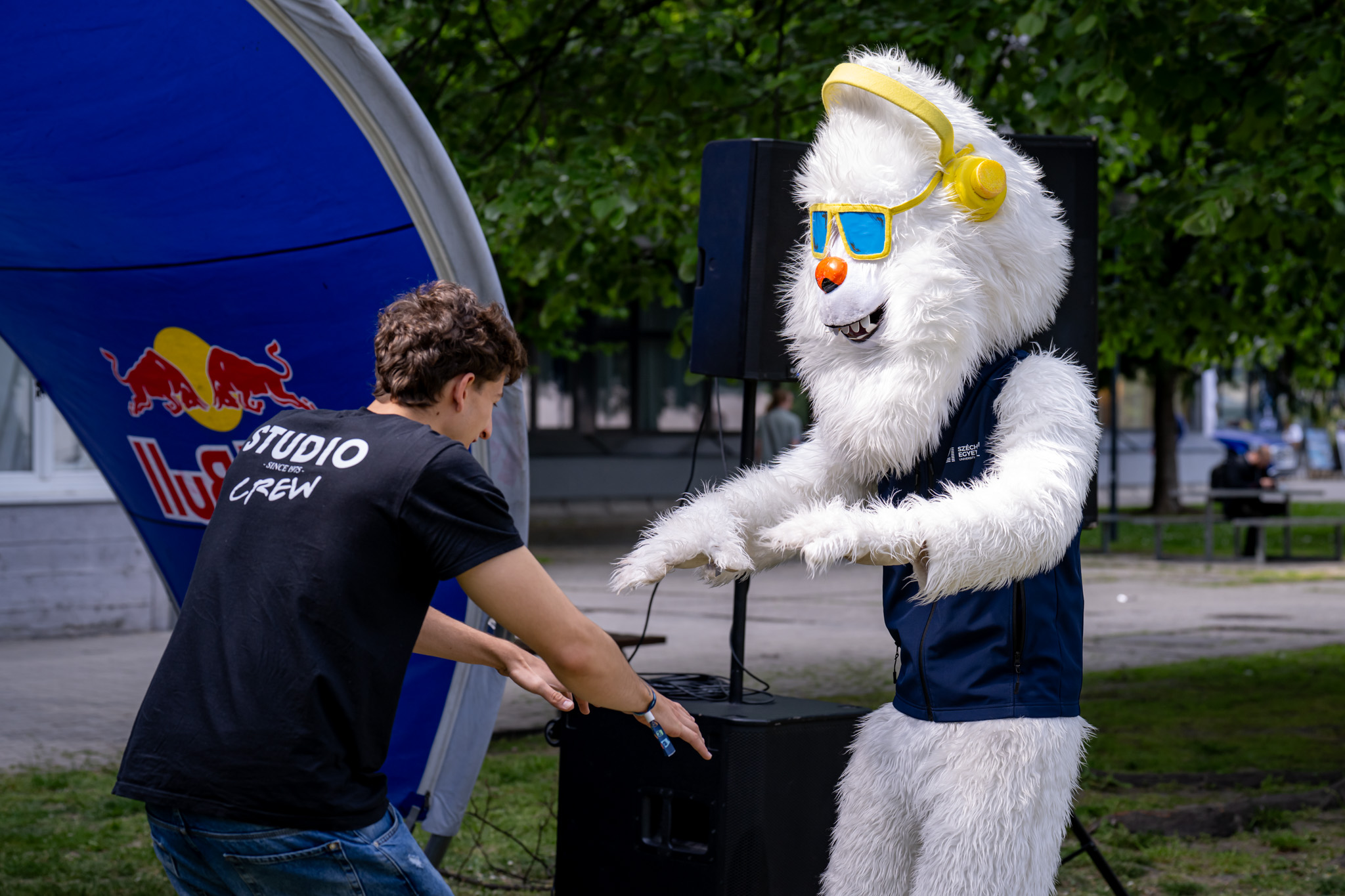 The chill park served as the central location for daytime programmes at SZEN (Photos: András Adorján, Gergely Nagy)