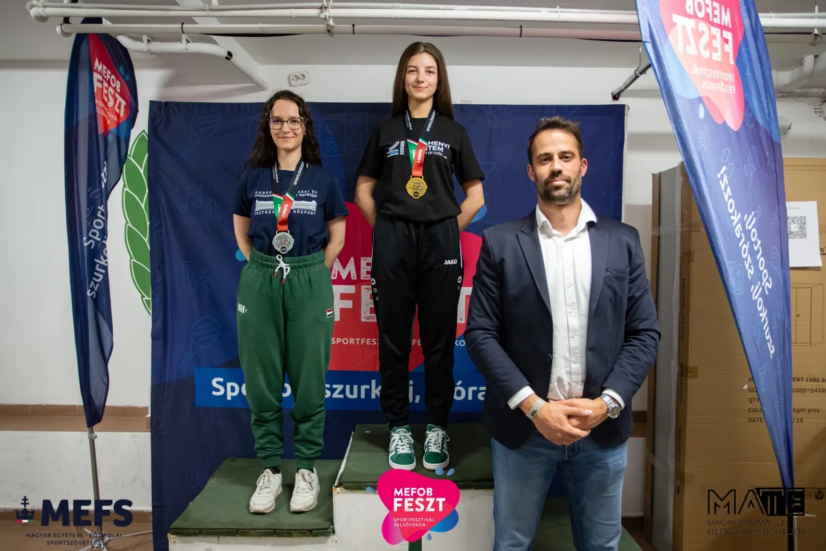Regina Vintze stood on the top step of the podium in the women’s 60-shot air rifle event (Photo: MEFOB Fest)