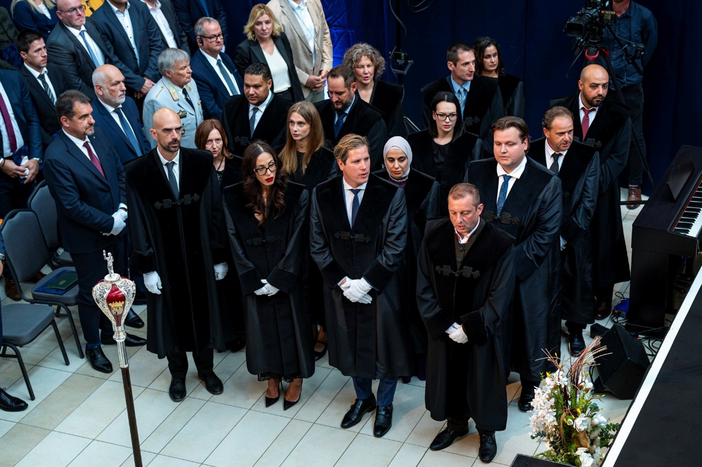 Academic Day also provided the occasion for the University's newest doctorates to take their formal oath. (Photo: Gergely Nagy)