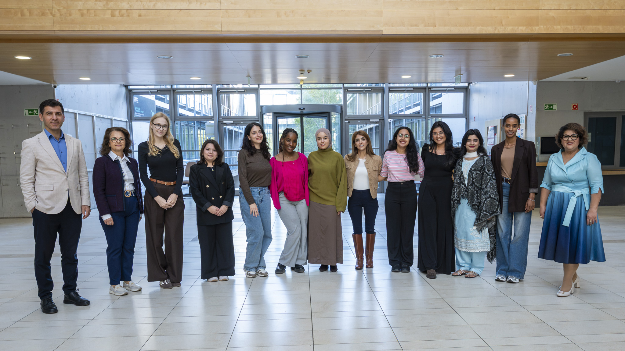 The event’s organisers and speakers: Dr Nurullah Bektas and Dr Emese Bukor, organisers; Darja Efimenko (Ukraine), Oguljan Durdyyeva (Turkmenistan), Elifcan Gökhan (Türkiye), Ziggy Aloega (Nigeria), Ghofrane Baazaoui (Tunisia), Dr Heba Zaher (Syria), Ann Maria Thomson (India), Alicia Diaz (El Salvador), Arooj Paul (Pakistan), Netsanet Temesgen Gebrhanaa (Ethiopia), and Sylvia Nyiri Páliné, lead organiser. (Photo: Róza Lujza Rákos) The event’s organisers and speakers: Dr Nurullah Bektas and Dr Emese Bukor, organisers; Darja Efimenko (Ukraine), Oguljan Durdyyeva (Turkmenistan), Elifcan Gökhan (Türkiye), Ziggy Aloega (Nigeria), Ghofrane Baazaoui (Tunisia), Dr Heba Zaher (Syria), Ann Maria Thomson (India), Alicia Diaz (El Salvador), Arooj Paul (Pakistan), Netsanet Temesgen Gebrhanaa (Ethiopia), and Sylvia Nyiri Páliné, lead organiser. (Photo: Róza Lujza Rákos)