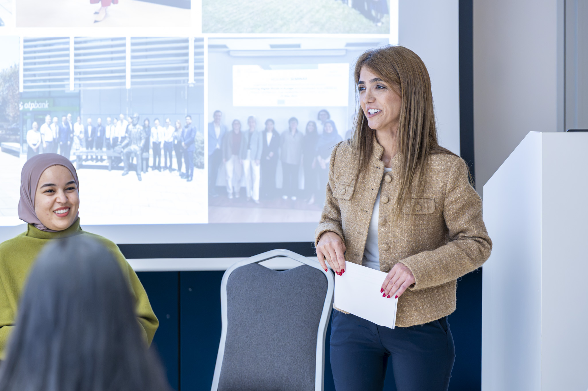Originally from Syria, Dr Heba Zaher is the first international Stipendium Hungaricum scholarship holder at the University to pursue a career there as a full-time lecturer. She is currently an Assistant Professor at the University’s Faculty of Business and Economics. (Photo: Róza Lujza Rákos) Originally from Syria, Dr Heba Zaher is the first international Stipendium Hungaricum scholarship holder at the University to pursue a career there as a full-time lecturer. She is currently an Assistant Professor at the University’s Faculty of Business and Economics. (Photo: Róza Lujza Rákos)