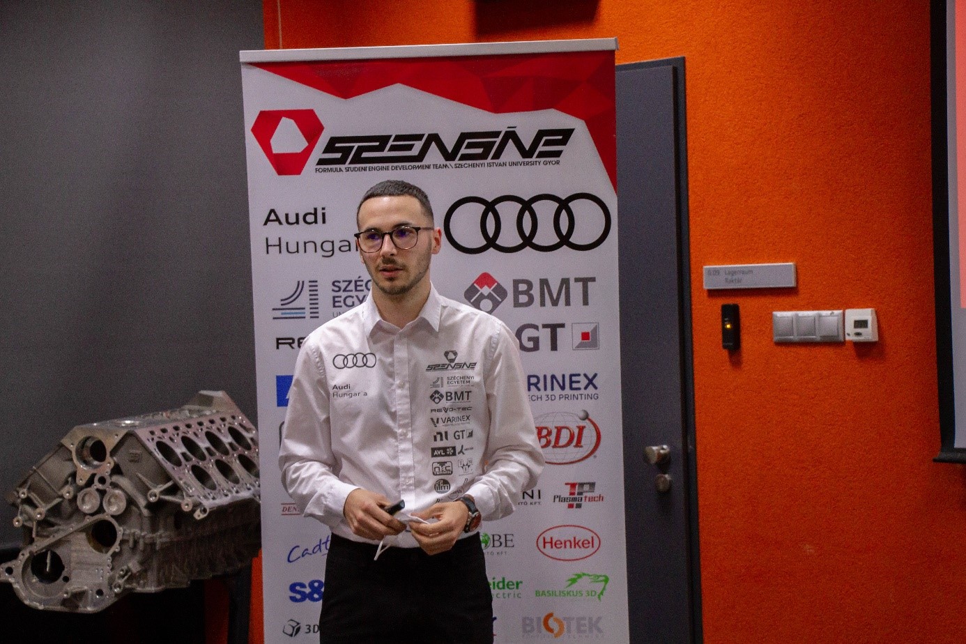 It was Maximilian Deák’s job to share the technical details with the audience. 